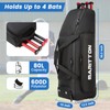 MERALIAN Rolling Baseball Catchers Gear Bag with Wheels, Large Baseball