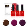 BLUESKY Gel Polish, Gel Nail Polish Set, Winter Warmers, 3