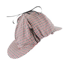 NOVELTY GIANT WWW.NOVELTYGIANT.COM Sombrero clásico de detective de pata de gallo, ciervo y negro