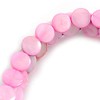 Avalaya Light Pink Coin Shell Bead Cluster with Black Faux