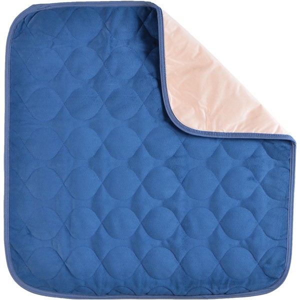 NOVA Waterproof Reusable Underpad for Chair, Seat, Furniture or Bed with Velour Soft Top Layer, Washable Incontinence Seat & Surface Overlay, Super Absorbent, 22” x 21” Size, Blue