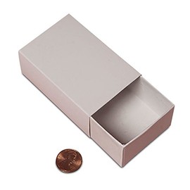 Bulk White Slider Boxes | Quantity: 72 | Width: 2 1/16" Width 2 1/16