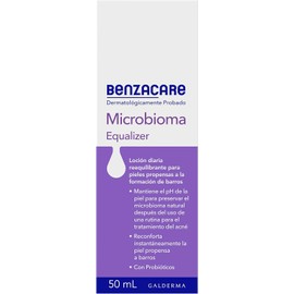 BENZACARE Microbioma Equalizer Loción Hidratante Facial 1 pz 50 ml Hidrata y Calma la Piel Después de Usar un Tratamiento para Acné Dermatológicamente Probado