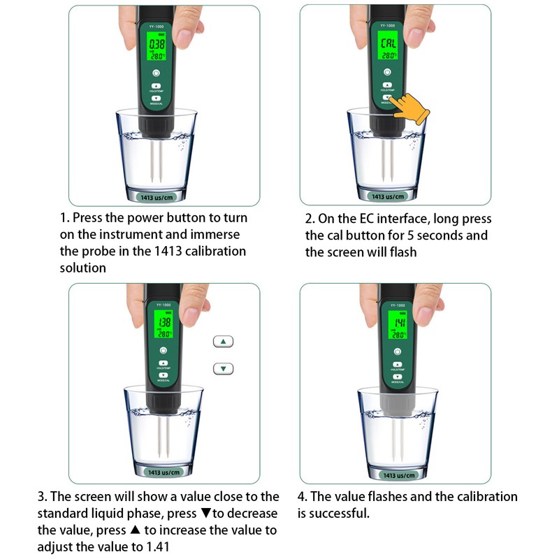 3in1 Soil Tester EC Temperature Moisture Soil Meter for Outdoor