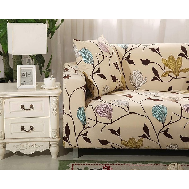 HOOBUY Printed Sofa Cover Stretch Couch Covers Patterned Sofas Seater