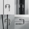 ETEKJOY Patio Sliding Door Loop Lock 2-3/8 Inch U-Shaped Latch