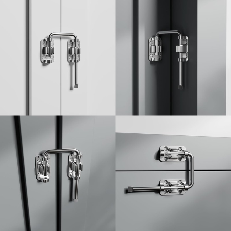 ETEKJOY Patio Sliding Door Loop Lock 2-3/8 Inch U-Shaped Latch