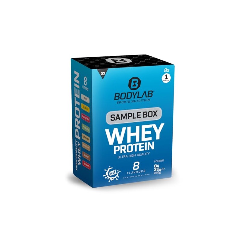 Bodylab24 Whey Protein 3 Sample Box (8 x 30 g),