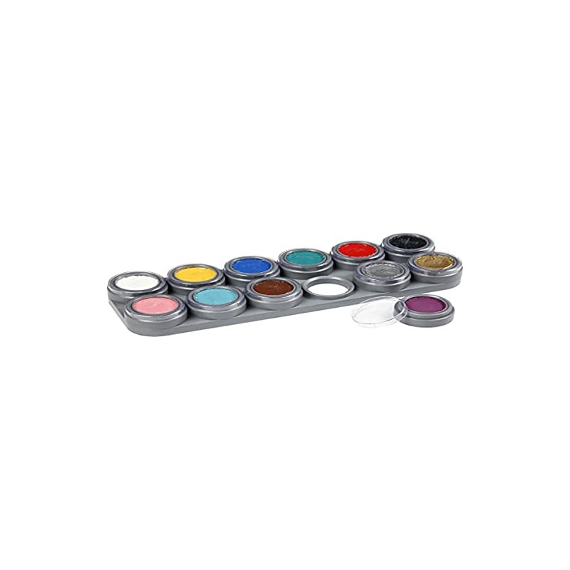 Grimas - Make-Up Palette with 12 colours (struts-6014) (make-up/face painting)