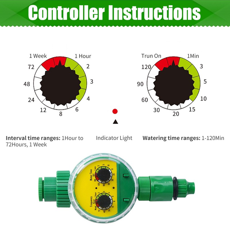 Irrigation Water Timer Controller Garden Electronic Programmable Automatic Watering Timer