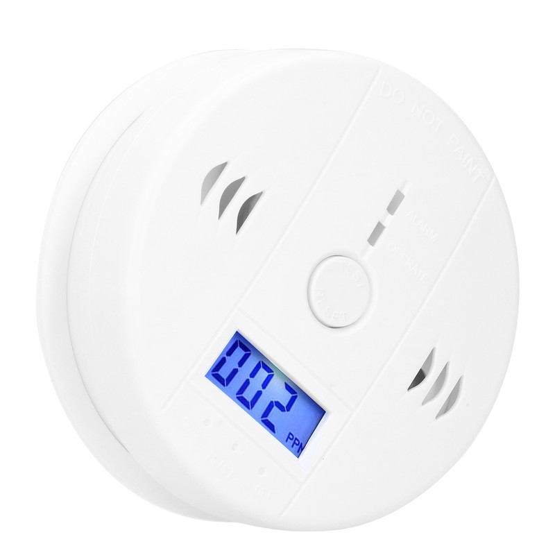 Carbon Monoxide Detector Alarm with LCD Display Soot Home Gas