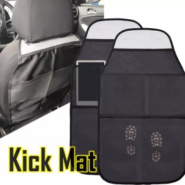 XUKEY 2x Car Seat Back Anti-Kick Pad Universal Protector Cover Mat Storage Accessories