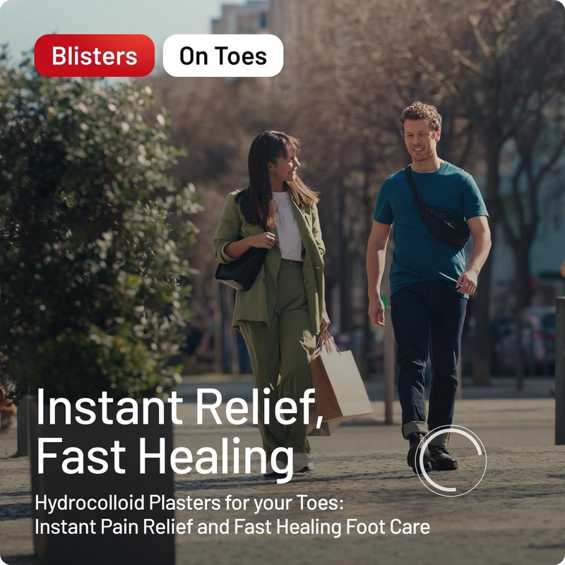 Compeed On Toes Blister Plasters, 8 Hydrocolloid Plasters, Foot Treatment,