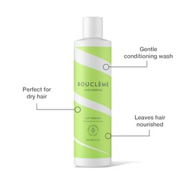 Bouclème Curl Cleanser Curl Cream for Dry & Stressed Curls I Moisturising Curls Care with Coconut & Argan Oil Intensive Care 300 ml