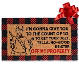 I'm Gonna Give You to the Count of 10 Door Mat 30x17 Inch, Home Alone Door Mat, Christmas Vacation Door Mat, Home Alone Doormat, Home Alone Christmas Decor, Home Alone Stuff, Funny Christmas Door Mat