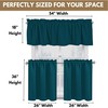 Native Fab 3 Piece Window Curtain Tiers 26"x36" and Valance