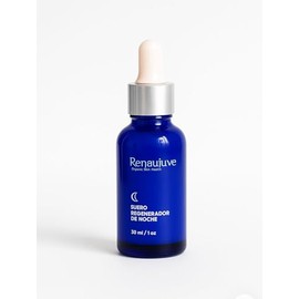 Suero Facial Nocturno con Bakuchiol y Células Madre de Manzana | Renaujuvé | Regeneración Nocturna, Hidratación Profunda y Mejora de Textura | Piel Sensible y Mixta