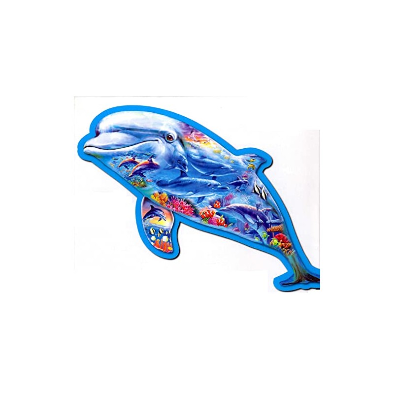 Big Dolphin Shaped 500 Piece Puzzle