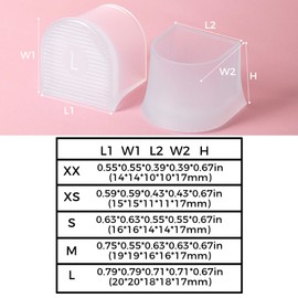 10pcs Shoes with Heel Cap Repair, Heel Protector Replacement, Heel Cap Noise Reduction, Needle tip Cover, Heel Stopper for high Heels, 5 Sizes of Heel Repair Cap and Heel Stopper