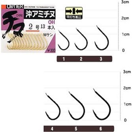 Owner Hook OH OH Amitinu (With W Ken) Hookshop Hook Gold No. 4 11348 Fishing Hook