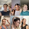 GranNaturals Boar Bristle Slick Back Hair Brush for Sleek Ponytail