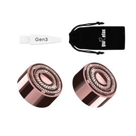 Gurelax Replacement Heads for Flawless Finishing Touch Facial Hair Remover, Gen 3 Replacement Blades for Women, New Version 18K Gold Replacement Blades Refill (2pcs)