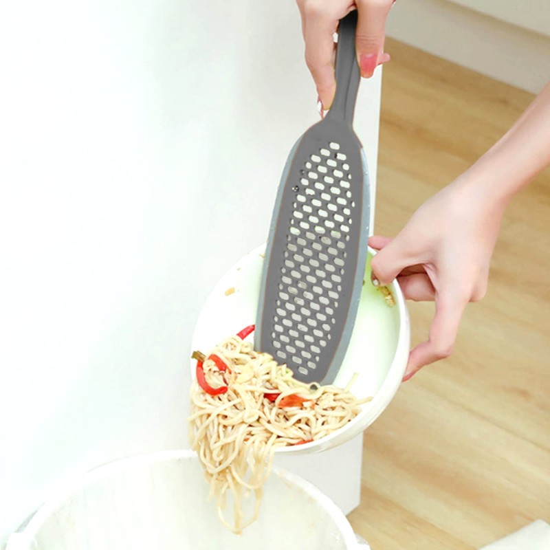 EZ Kitchen Dish Squeegee Kitchen with Silicone Food Strainer Long
