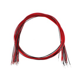 sourcing map 10pcs Prewired 0402 Red Surface Mounted Devices LED Light Emitting Diode - DC 1.8-1.9V Micro Soldered Mini LED Light