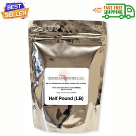 Florida Laboratories Boric Acid Granular Powder Half Lb.(Half Pound) Create Your Own Solution...