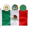 MIDLE Double Sides Mexico Flag 3x5 Ft Large Outdoor -