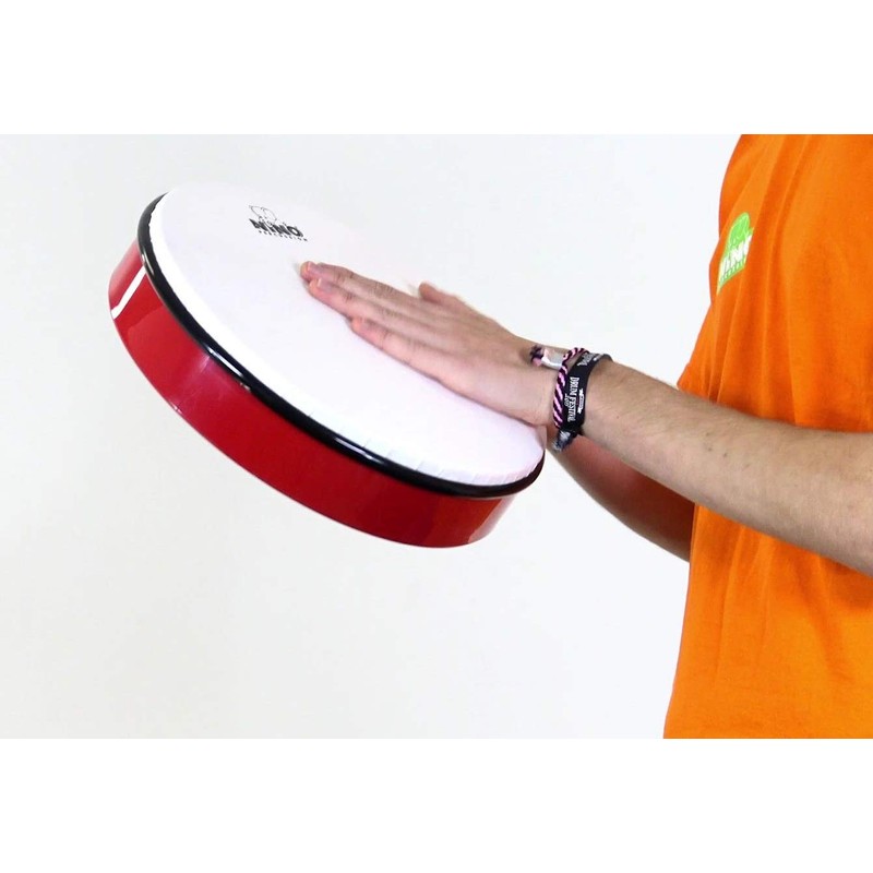 NINO Nino ABS Hand Drum, Large, Red, NINO6R