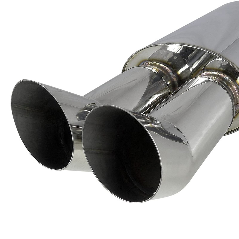 Spec-D Tuning Dual Slant Tip 3" Outlet 2.5" Inlet Stainless