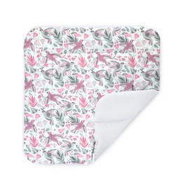 Balbina Changing Mat Waterproof Changing Table Mat Cotton 85 x 75 cm Butterflies Pink