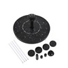 1.5W Solar Fountain Pump with 6 Nozzles Filter Anti-collision Bar