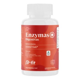 Enzymas Digestivas - 90 Cápsulas - 45 Porciones | B-fit Sabor Sin sabor