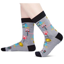 Zmart Train Gifts Train Socks for Men Women Teens - Gifts for Train Lovers Enthusiasts, Funny Train Collector, Railroad Gifts, Railroad Socks Adults