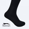 Bara Links Men's Long Crew Socks - No Embroidery (5 Pairs) Basic Black (5 Pairs) - 26cm