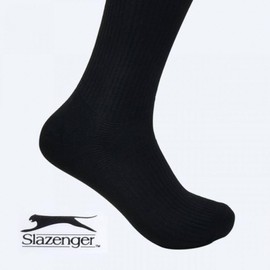 Bara Links Men's Long Crew Socks - No Embroidery (5 Pairs) Basic Black (5 Pairs) - 26cm