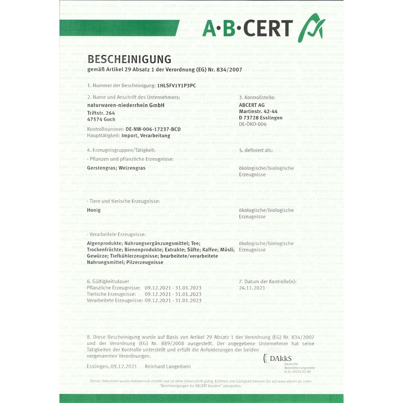 Organic Barley Grass Premium Quality Finest Ground 250 g