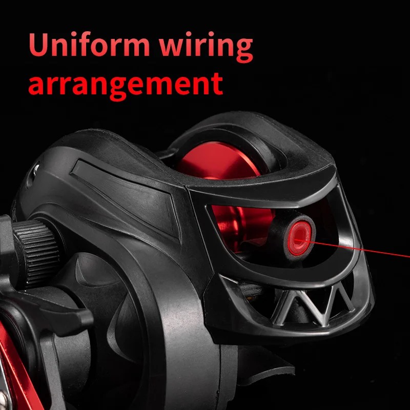ROOBLINOS AC-2000 Left-Hand Baitcasting Reel Graphite Body 7.2:1 Gear Ratio