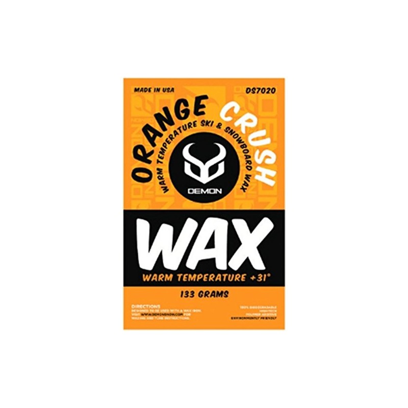 Demon Warm Wax 133g Snowboard Wax - Orange