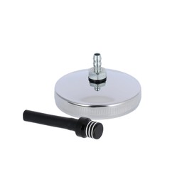 Fuel Cap with Bleed Valve, Black/Chrome - for Simson S50, S51, SR50, SR80, KR51 Schwalbe, SR4 Bird Series - IWL