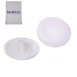 SKIR'CO (50 pcs) Pozi Screw White Cover Caps 12 mm Diameter, Pozidriv Head Clip On Plastic Covers, Screw Cover Caps RAL 9010 Colour