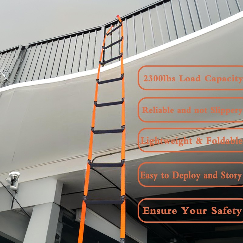 13 Feet Fire Escape Ladder for 2-3 Story Homes -