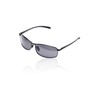 Valeria High-End Polarized Sunglasses, Spring Hinge, Metal Frame, Black