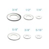 IMScrews 1/4 Inch SAE Flat Washers - Pack of 100