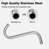 NearMoon S Shaped Shower Head Riser Arm, Shower Extender Arm
