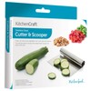 KitchenCraft Vegetable Slicer / Food Scoop, Stainless Steel, 15 x