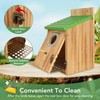 2 Pack Bird Houses for Outside - Cedar Bluebird Houses