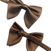 Luckyvestir Oversized Bow Ties for Men, Pre Tied Clip on